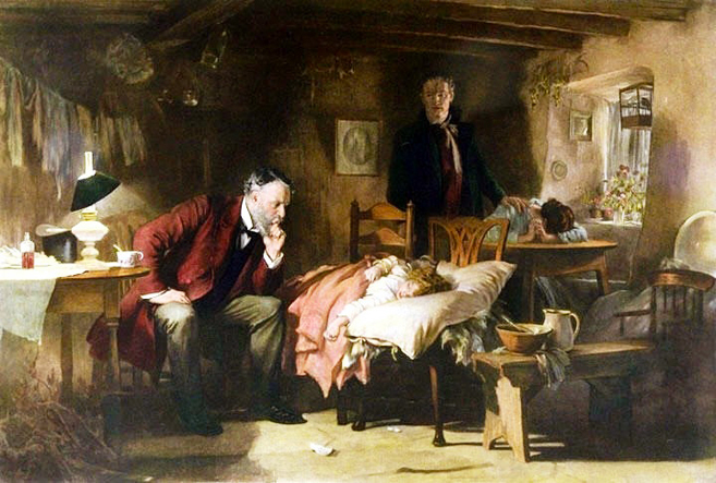 Samuel Luke Fildes - Zdravnik (The Doctor)